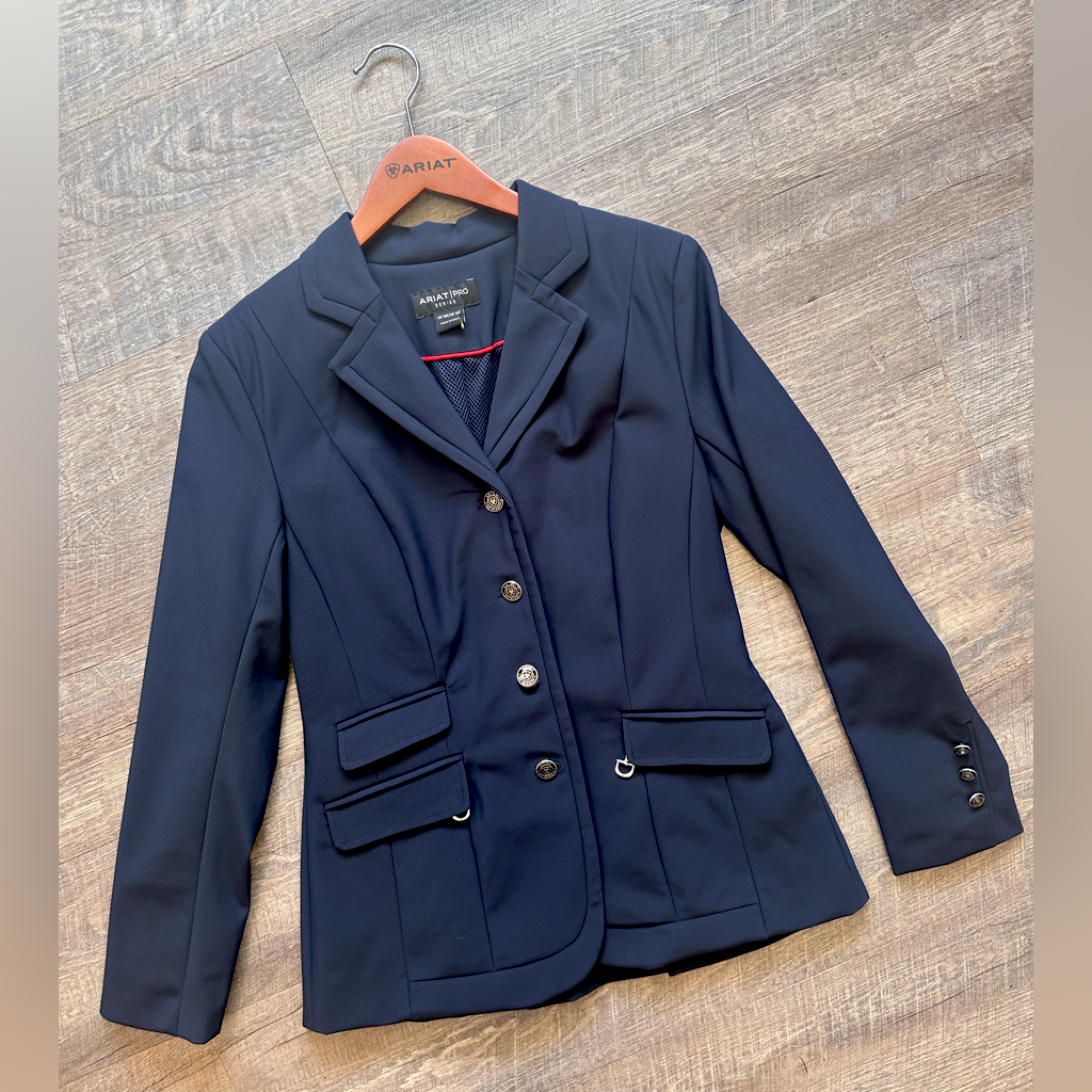Ariat Pro Series Platinum Equestrian Riding Show Coat - Dark Navy Blue - Size 10